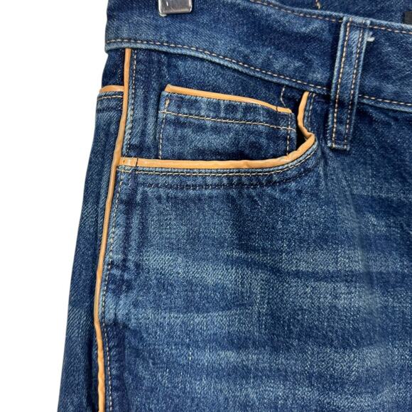 Banana Republic Roper Vintage Straight Jean 25 High Rise Dark Wash - Picture 6 of 11